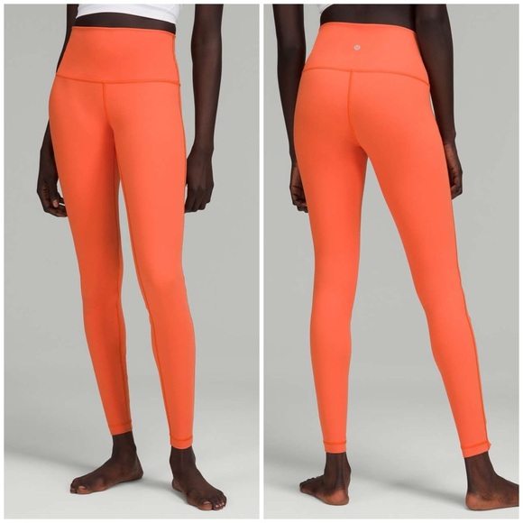 Lululemon Wunder Under High-Rise Tight 28" *Full-On Luxtreme Warm Coral Size 10 - Picture 1 of 6